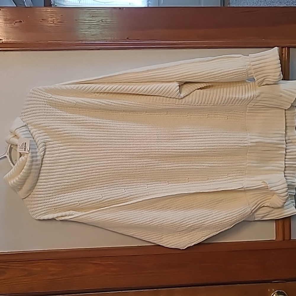 Free People Oversized Sweater/Dress Cream Size Large